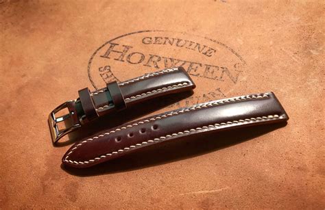 horween chromexcel watch strap for panerai 380|horween shell cordovan watch strap.